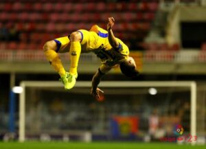 carlos-bellvis-celebra-su-tanto-ante-el-barcelona-b-en-el-mini-estadi-con-el-alcorcon–laliga